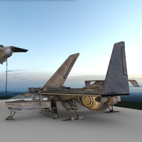 Futuristic combat jet for blender 2.66a by DennisH2010 1