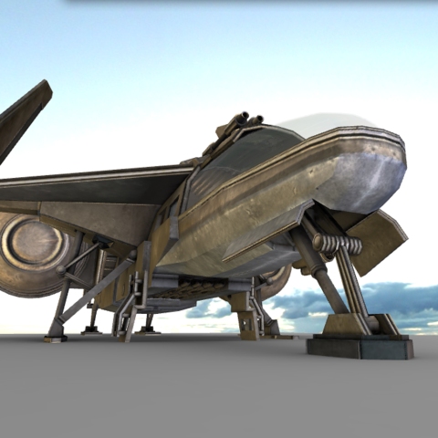 Futuristic combat jet for blender 2.66a by DennisH2010 3